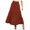 Coffee, variant on OSOLU Solid Color Women Summer Boho Elastic High Waist Pleated A-Line Flowy Ruffle Swing Tiered Long Beach Skirt Cozy Skirts