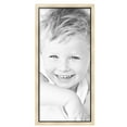 thumbnail image 2 of ArtToFrames 17" x 37" Silver with Black Lip Picture Frame, 17x37 inch Multi Wood Poster Frame (WOM-5193),  Pack, 2 of 7