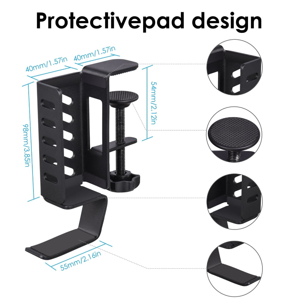 Tizuqe Desk Side Storage Laptop Storage Desk Organizers Laptop Holder Laptop Stand Desk Accessories Suitable for Office Home