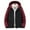 Wine, variant on FDGIU Men's Heavy Duty Quilted Puffer Parka - Winter Long Coat with Hood, Windproof Cold Weather Outerwear