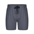 thumbnail image 3 of Wavsuf Mens Shorts Cargo Summer Solid Outdoor Casual with Pockets Dark Gray Workout Shorts Size S, 3 of 8