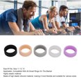 thumbnail image 3 of JUEGO DE FUNDAS Para Anillos Inteligentes, 5 Fundas Protectoras de Silicona en Negro, Gris, Rosa y Morrado, Compatibles con Todos los Anillos Inteligentes del Mercado, 3 of 7