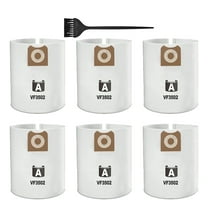 6 Pack Fit for VF3502 High Efficiency Dust Bags Replacement for RIDGID 12 to 16 Gallon Wet/Dry Vacs, Vacuum Filter Bags.