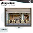 thumbnail image 4 of Stupell Industries Traditional Parisian Outdoor Seating Cafe Brown Floating Frame Canvas Art, 31 x 21, by Alan Blaustein, 4 of 8
