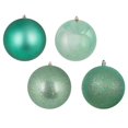 thumbnail image 1 of Sea Foam Green 4 Finish Assorted Ball Ornament, 2.4 in. - 60 per Box, 1 of 1