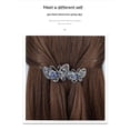 thumbnail image 2 of Horquillas para el pelo elegantes, pasadores para el pelo a la moda para mujeres y niñas, horquillas con flores y diamantes de imitación brillantes, horquillas de estilo francés, 2 of 5