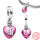 thumbnail image 1 of Disney Mickey Minnie Mouse 925 Sterling Silver Dangle Charm Fit Pandora Bracelet Silver 925 Original Charms for Jewelry Making Gao Jinjia LED, 1 of 2