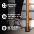 thumbnail image 4 of Brazos Twisted Traveler's Stick Tan Oak Wood Walking Stick 55 Inch Height, 4 of 7