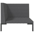 thumbnail image 2 of vidaXL Sofa de Patio avec Coussins en Rotin Poly Demi‑rond, 2 of 6