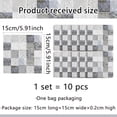 thumbnail image 2 of 10-Sheet 6*6 inch Peel and Stick Wallpaper Tiles - Self-Adhesive, Waterproof, Easy Removal, Decorative Backsplash Stickers for Kitchen and Bathroom Walls - Removable, DIY Friendly, 2 of 7