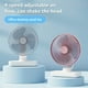 thumbnail image 2 of 1pc Portable USB Desk Fan with 360° Adjustable Head, 4-Speed Ultra-Quiet Mini Tabletop Fan, Plastic Material, Button Control - Ideal for Office, Home, Outdoor Camping, Portable Fan, 2 of 4