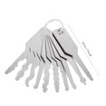 thumbnail image 4 of 10pcs Key Tool Key Blank Keys Professional Key Blanks Stainless Steel Structures Keys, 4 of 8