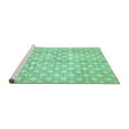 thumbnail image 2 of Ahgly Company Machine Washable Indoor Rectangle Abstract Turquoise Blue Modern Area Rugs, 6' x 9', 2 of 4