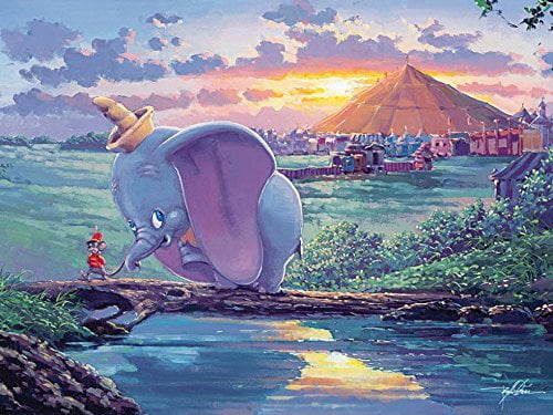【正規品•美品•最終値下げ】ディズニーDumboシルクスクリーン　100万円購入 Disney Dumbo Fine Art Unlikely Friends Puzzle (550 Piece), 550