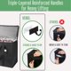 thumbnail image 5 of VENO Paquete de 2 bolsas térmicas y bolsas de comestibles aisladas para entrega de alimentos, refrigerador plegable, bolsas de compras reutilizables para comestibles con cremallera, plegable, resisten, 5 of 5