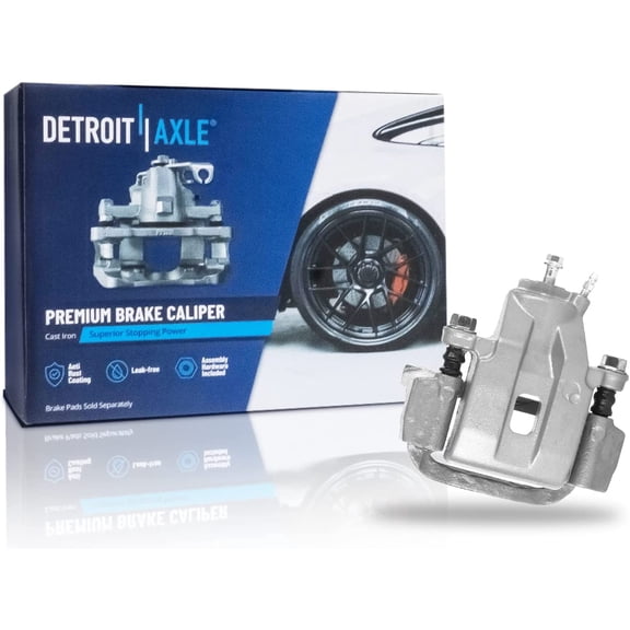 Detroit Axle - Rear Right Brake Caliper w/Bracket Replacement for 2008-2016 Toyota Sequoia Tundra