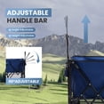 thumbnail image 2 of SHOUFTW All-Terrain Folding Double Decker Wagon with Brakes, 400L Large Capacity, Extra Long Extended Cart, Equipped with 7" Big Wheels for Camping, Sports, Beach, Blue, 2 of 8