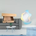 thumbnail image 2 of Estante Flotante De Pared Con Cajón Y Compartimento, Espejo Acrílico Ondulado, Espejo De Maquillaje Decorativo Moderno Para Baño, Decoración De Pared, Estante De Almacenamiento Para, 2 of 8