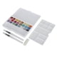 thumbnail image 1 of Ensemble de peinture aquarelle pour la maison et l'extérieur, pigments nacrés aux couleurs vives, avec boîte de 24 couleurs de peinture nacrée, 1 of 4