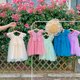 thumbnail image 4 of Vestido de malla con alas de mariposa para niñas Vestido de princesa para niñas pequeñas Vestido de pieza, 4 of 6