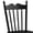 Black Queen, variant on Dycanpo Mid Century Modern Wooden Dining Chairs 18 Inch Spindle Back for Kitchen Dining Room, Black, Set of 4