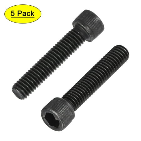 

3/8-16x1-3/4 Hex Socket Bolts 12.9 Grade Alloy Steel Black Oxide 5 Pack