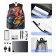thumbnail image 4 of Disketp Vibrant Rooster Painting Mochila Ligera Clásica con Múltiples Bolsillos, Mochila Casual para Hombre y Mujer, Ideal para Escuela, Trabajo y Viajes, 4 of 6