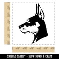 thumbnail image 2 of Alert Doberman Pinscher Guard Dog Self-Inking Rubber Stamp Ink Stamper - Black Ink - Large 1-1/2 Inch, 2 of 7