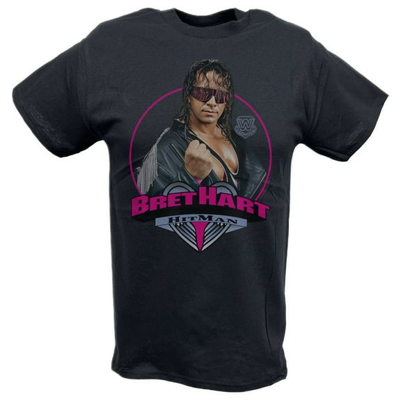 Bret Hart The Hitman Legends Black T-shirt