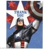 Captain America Thank You Notes w/ Env. (8ct)
