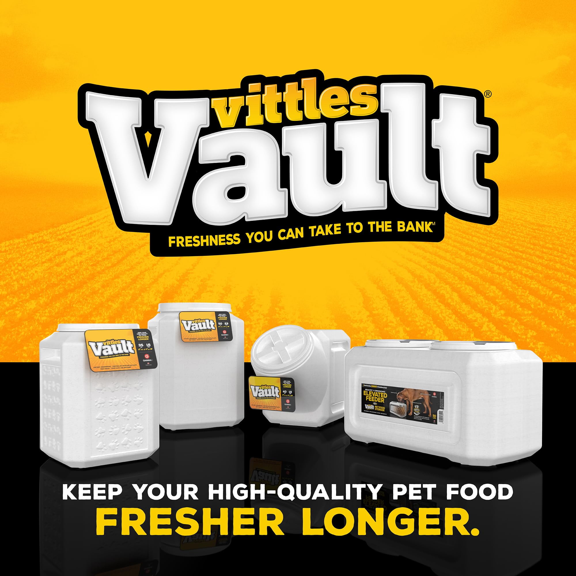 新品　VAULTROOM CONTAINER / WHT Gamma Vittles Vault 50 Lbs Q - Walmart.ca