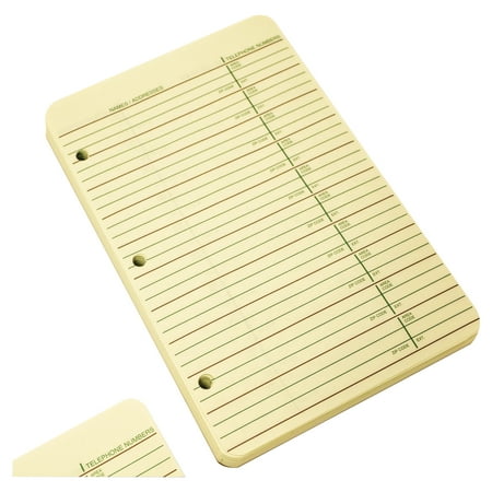 Wilson Jones Looseleaf Phone/Address Book Refill, 5 1/2 x 8 1/2, 80 Sheets