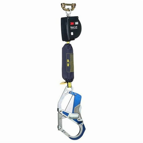 DBI SALA Self Retracting Lifeline, 9 ft. Length, Quick-Connect, Steel, 1 Leg(s)