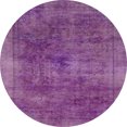 thumbnail image 1 of Ahgly Tapis Rond Abstrait Orchidée Violette pour Intérieur, 8 Pieds Rond, 1 of 6