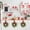 Red and Black Checkered 2PC, variant on 2 Pcs 10.63" Mini Christmas Red Berry Wreaths, French Small Christmas Wreath with Bows Ribbon, Wreaths for Kitchen Cabinet Front, Versatile Indoor Holiday Decor, Wall Door Display Wreath