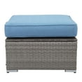 thumbnail image 2 of Superjoe Patio Ottoman All-Weather Wicker Footrest,Blue, 2 of 9