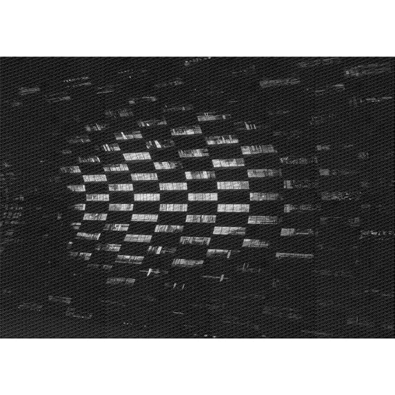 Ahgly Company Indoor Rectangle Patterned Night Black Area Rugs, 3' x 5'