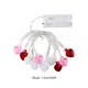 thumbnail image 3 of Luces De Cadena De Plástico Guirnalda de luces LED multicolor con forma de corazón, funciona con pilas, de 3 m, ideal para San Valentín, bodas y fiestas (1 unidad) JASKFLY, 3 of 8