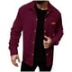 thumbnail image 1 of pstuiky camisetas de manga larga para hombre, Chaqueta tipo cárdigan de manga larga con solapa y botones para hombre, color liso salir tops l, 1 of 4