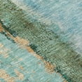 thumbnail image 5 of 9' X 12' Blue And Gold Abstract Washable Indoor Outdoor Area Rug, 5 of 5