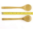 thumbnail image 2 of BambooMN 8" Reusable Solid Bamboo Soup Spoon - Dining Flatware - Kitchen Utensils - 30 pcs, 2 of 3
