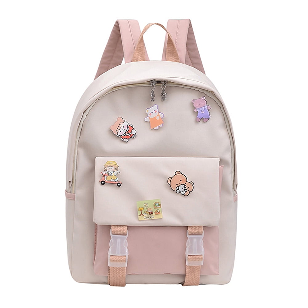 New Fashion Backpack School Book Bag Women Genuine Leather Daypack Knapsack 