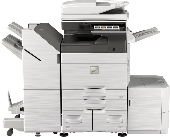 Sharp MX-3570V Color Laser Multifunction Printer – SRA3/A3/A4/A5, 35ppm, Copy, Print, Scan, Auto Duplex, Mobile Print, Network, Wireless, 2 Trays