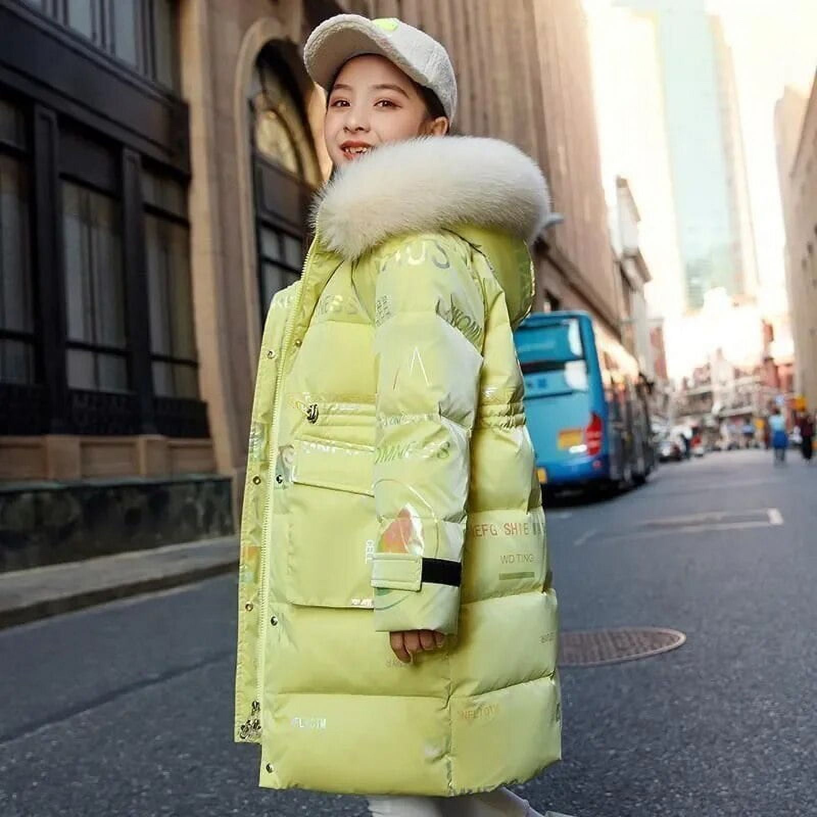 Économisez Gros Sur Les Achats En Gros De Parka D'hiver Pour Filles : Manteau À Capuche Épais En Fausse Fourrure |Veste De Neige Chaude Pour Enfants