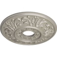 thumbnail image 3 of Ekena Millwork 18"OD x 3 1/2"ID x 1"P Valletta Ceiling Medallion (Fits Canopies up to 3 1/2"), Hand-Painted Pearl White, 3 of 6