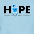 thumbnail image 3 of CafePress - Blue Ribbon Hope Women's Light T Shirt - Women's Classic T-Shirt, 3 of 4