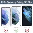 thumbnail image 2 of Vultic [2 Pack] Screen Protector for Samsung Galaxy S21 Plus 5G [Case Friendly], Tempered Glass Film Cover, 2 of 5