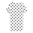 thumbnail image 6 of Spring Summer Dress for Women Ndbuld Women's Summer Oversized Loose Round Neck Short Sleeved Tie Printed Dress Todays Deals White XL, 6 of 7