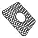 thumbnail image 2 of Protector de fregadero para cocina, alfombrilla antideslizante de silicona resistente al calor para la parte inferior del fregadero de drenaje central, fregadero de porcelana de acero inoxid, 2 of 10