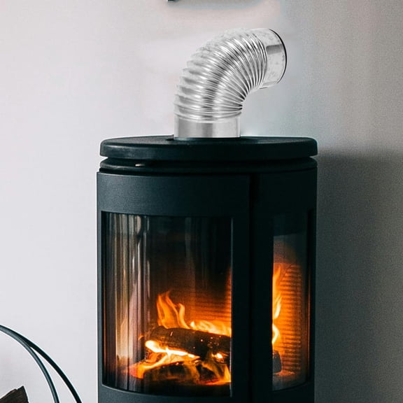 UPOUART Stainless Steel Chimney Elbow Pipe for Home Heating and Wood Burning